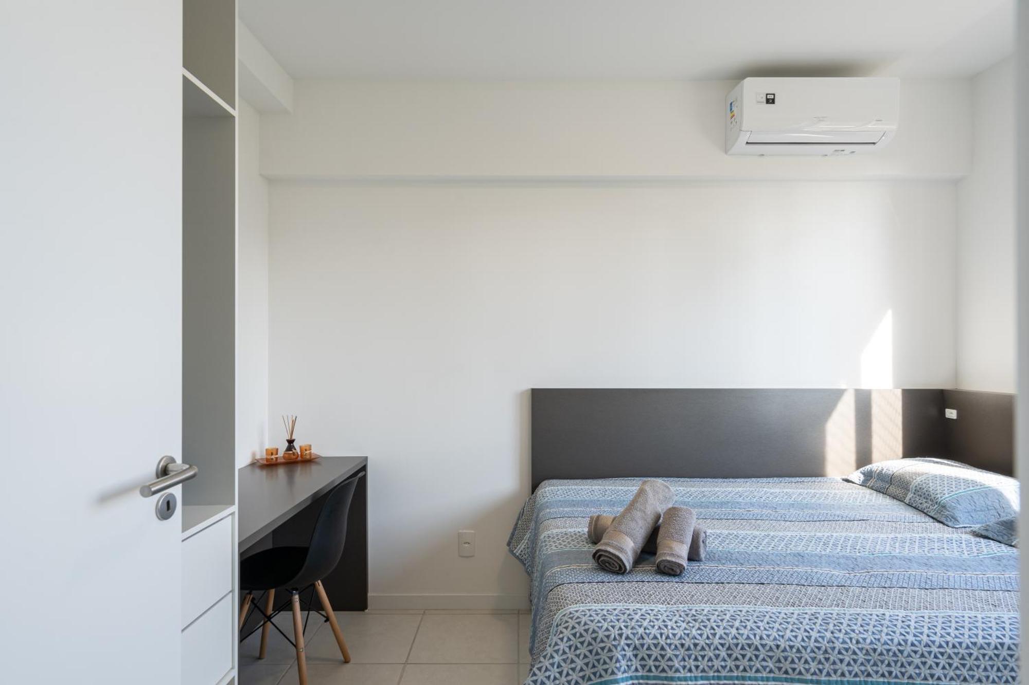 Apartamentos Completos A 15Min Beto Carreiro Com Wi-Fi Churrasqueira Em Condominio Com Piscina Portaria 24H Ideal Para Familia Piçarras Chambre photo